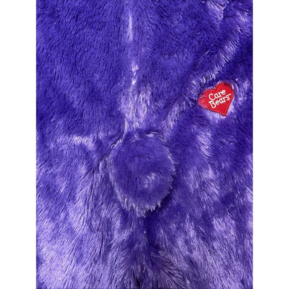 Care Bears Jumpsuit Child Small Purple Share Bear Costume Furry Flip Mitt Hooded - Picture 13 of 14